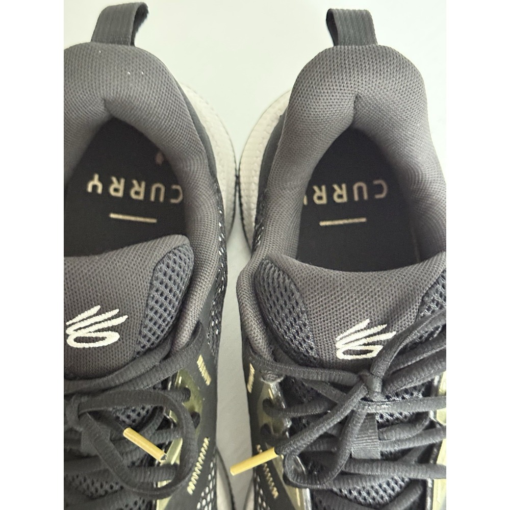 UNDER ARMOUR New Men's Black Gold Curry HOVR Splash 3 Sneakers 3026899-002 Sz 12 - Picture 4 of 9